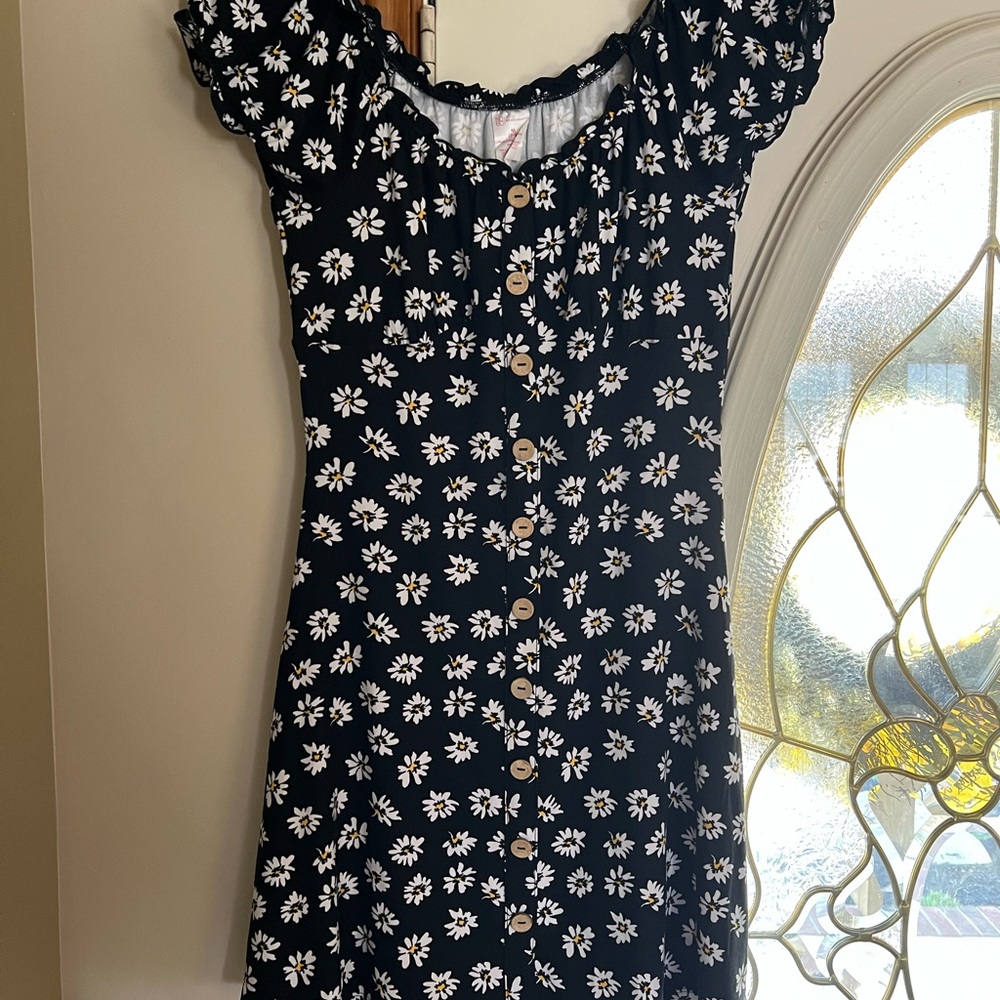 Floral Button-Down Dress